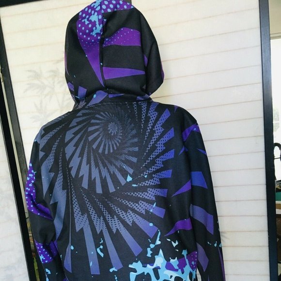 STEEZY Focus Hoodie Graphics Pullover Mens M~Women L Silky Vibrant Colors - Picture 4 of 11